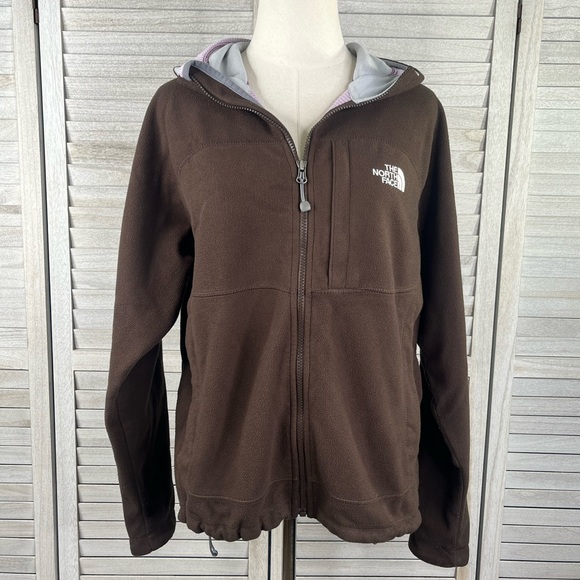 THE NORTH FACE Windwall Fleece Jacket Brown-Large - Picture 1 of 4